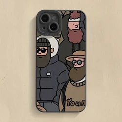 Cartoon Uncle Case For Samsung Galaxy S24 S23 S22 Ultra S21 Plus S20 FE A32 A52 A13 A23 A33 A53 A14 A34 A54 Soft Silicone Cover