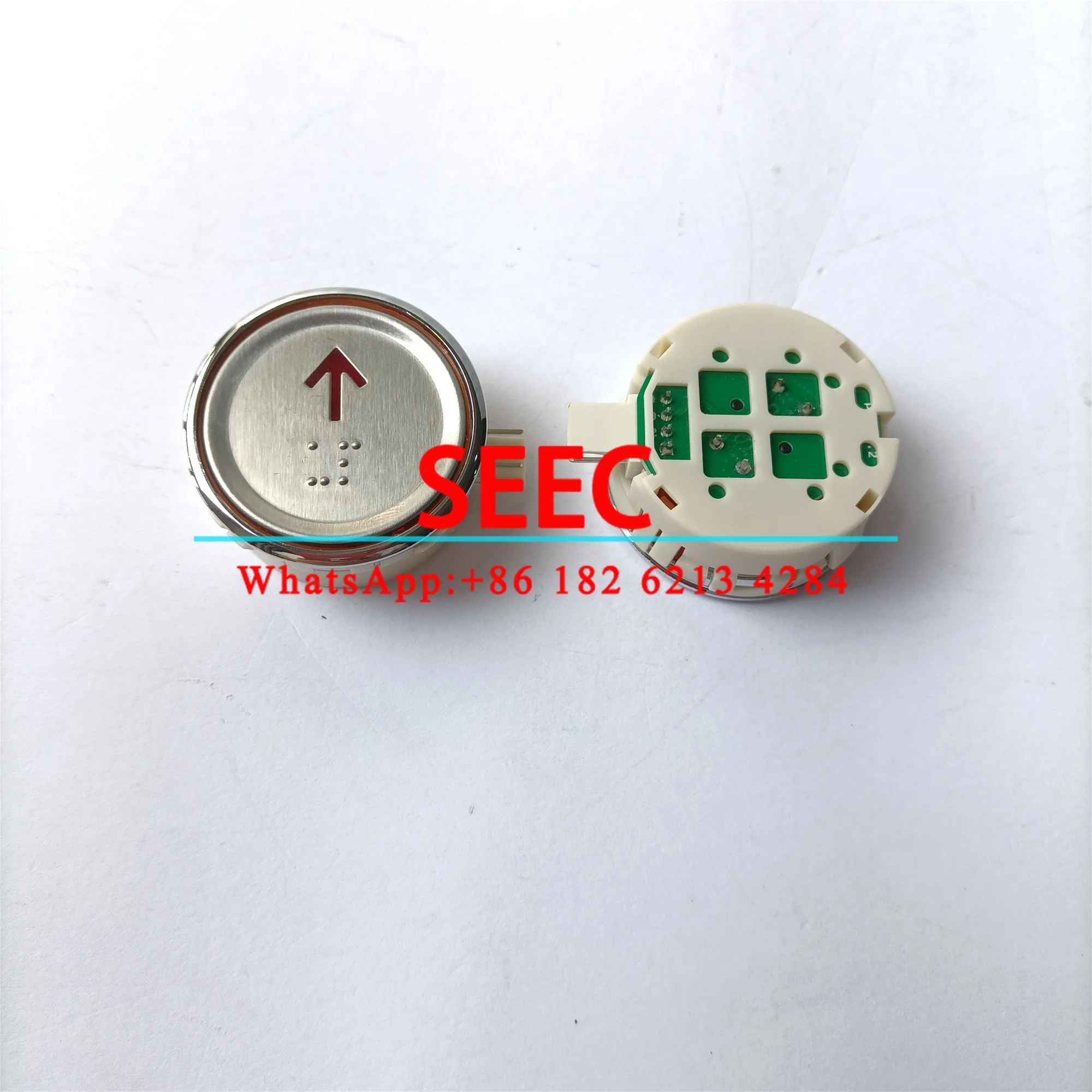 SEEC AK-29B Elevator LOP Round Button Red Light UP DOWN With Braille