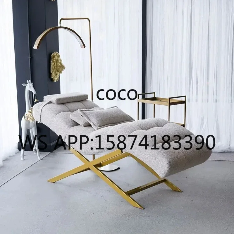 Hot Sale S-Shaped Curved Reclining Massage Bed Adjustable Lash Facial Spa Bed for Salon