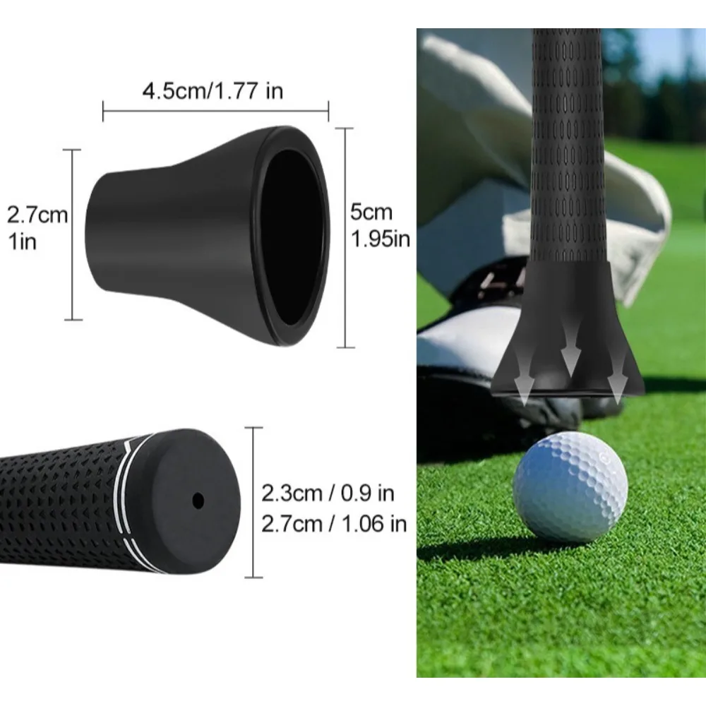 ​​2PCS Golf Ball Pickup Tool for Putter Grip, Quick Install Retriever Claw Grabber, Back Saver Accessory with Suction Cup