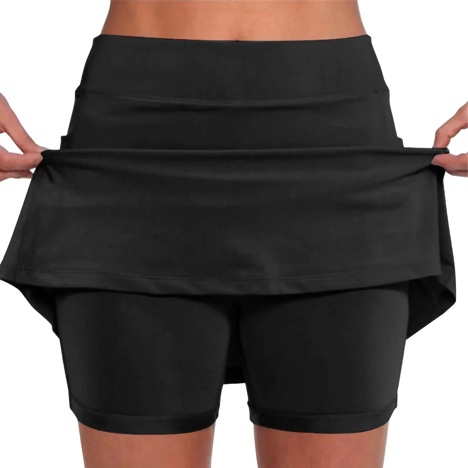 Pantalones cortos deportivos de Color sólido de verano para mujer de talla grande pantalones elásticos de Yoga pantalones cortos deportivos pantalones ajustados de cintura alta