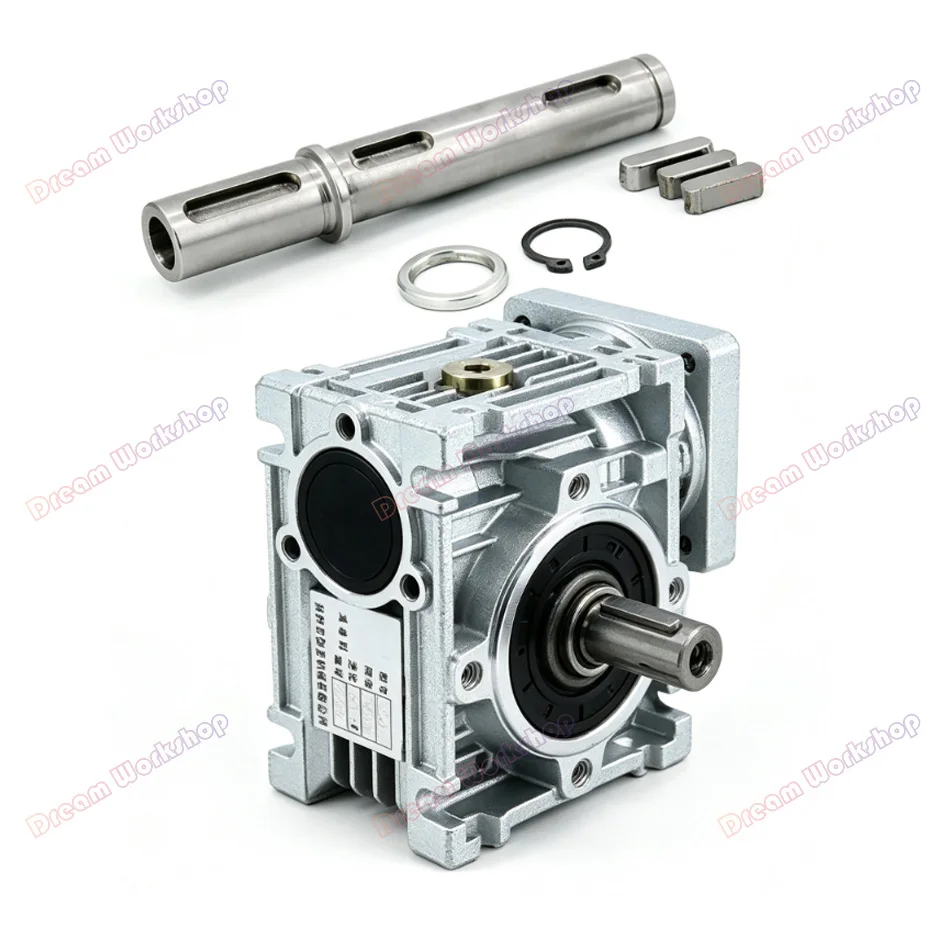 Single/Double output shaft for worm reducer NMRV030 NMRV040 NMRV050 NMRV063 NMRV075 Turbo-Worm Gearbox accessories