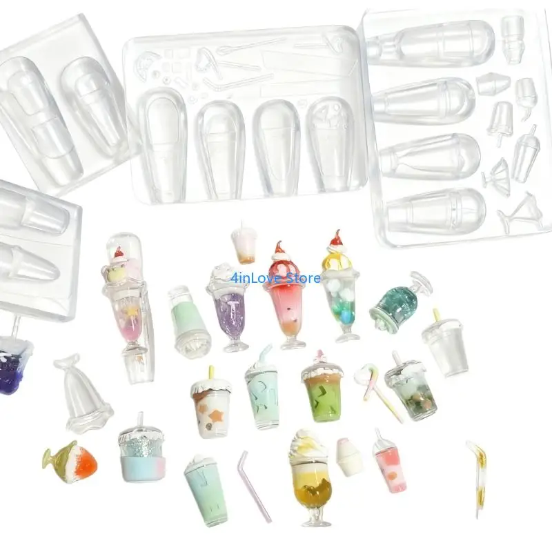 

T4MD Уникальная силиконовая форма для пузырькового чая, простая в использовании для дизайна ногтей и декора своими руками