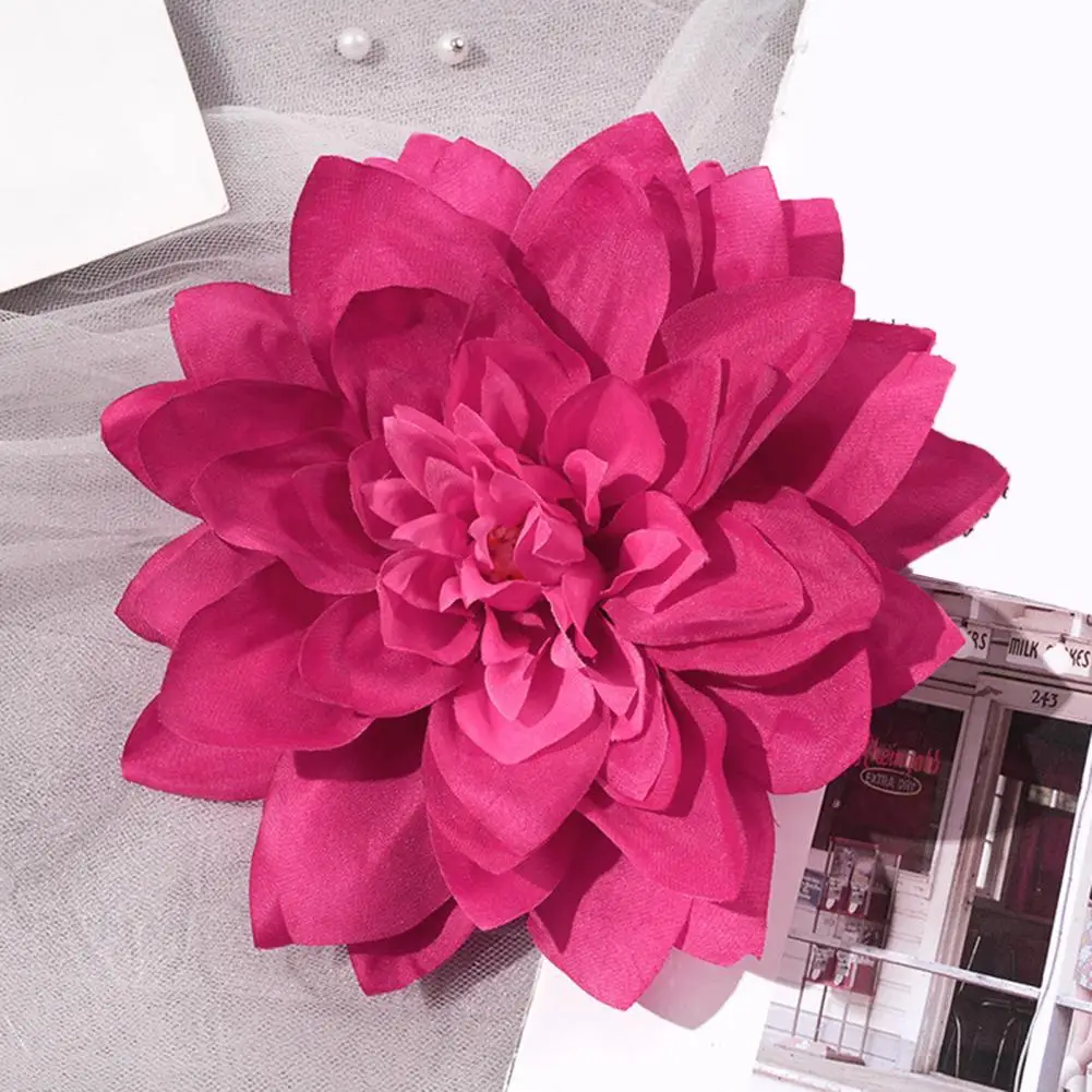 Flower Door Basket Fabric Flower Head for Craft Faux Silk Artificial Dahlia Blossom Wedding Party Decoration Diy Wreath Supplies