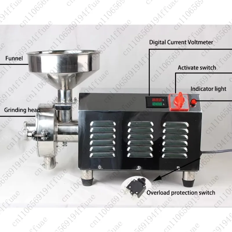 Grinding Machine for Sorghum, Pepper, Grains, Rice, Soybeans, Corn Kernels, and Wheat Flour