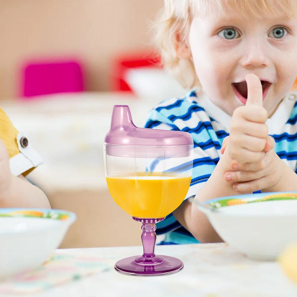 2 pçs taça de plástico inquebrável crianças copo inquebrável criança drinkware suco claro garrafa de leite para crianças festa