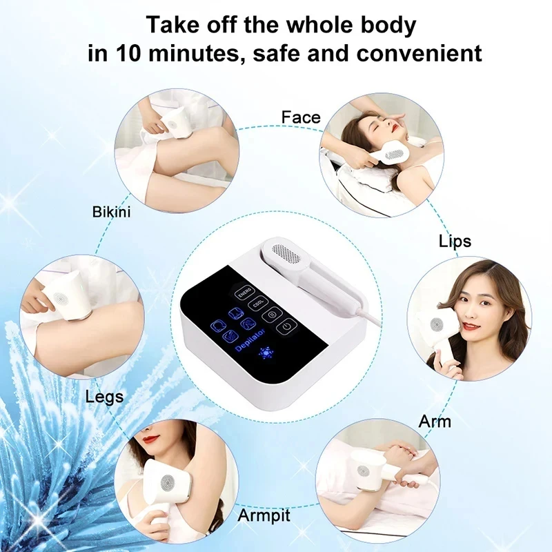 Professional Permanent IPL Laser Epilator For Women ICE Hair Removal Machine Hair Remover Tools Depilator All The Body Bikini