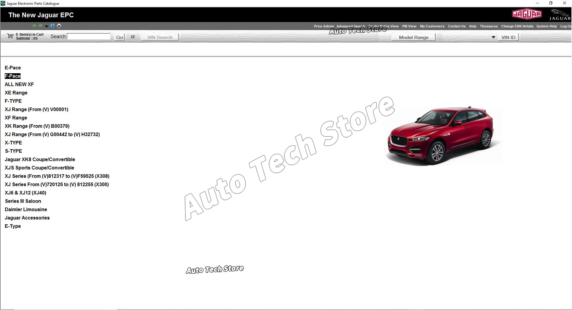 2018.01 For Jaguar EPC Spare Parts Catalogue VMware Version Installation Service
