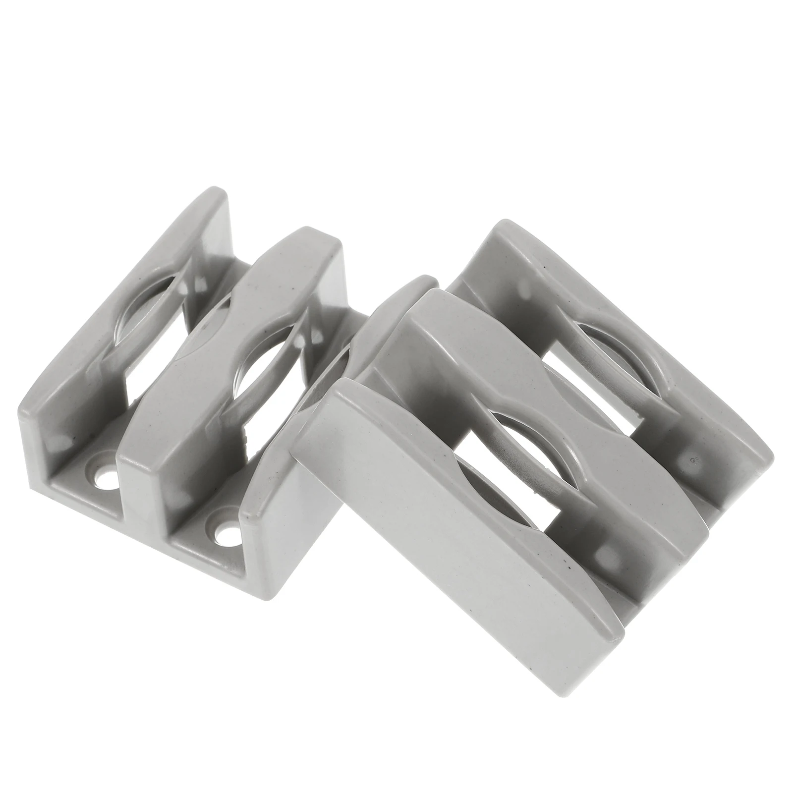

2pcs Sliding Bottom Guide Pp Material Glass Shower Door Track Anti-Collision Block Durable Door Stopper For Sliding Doors