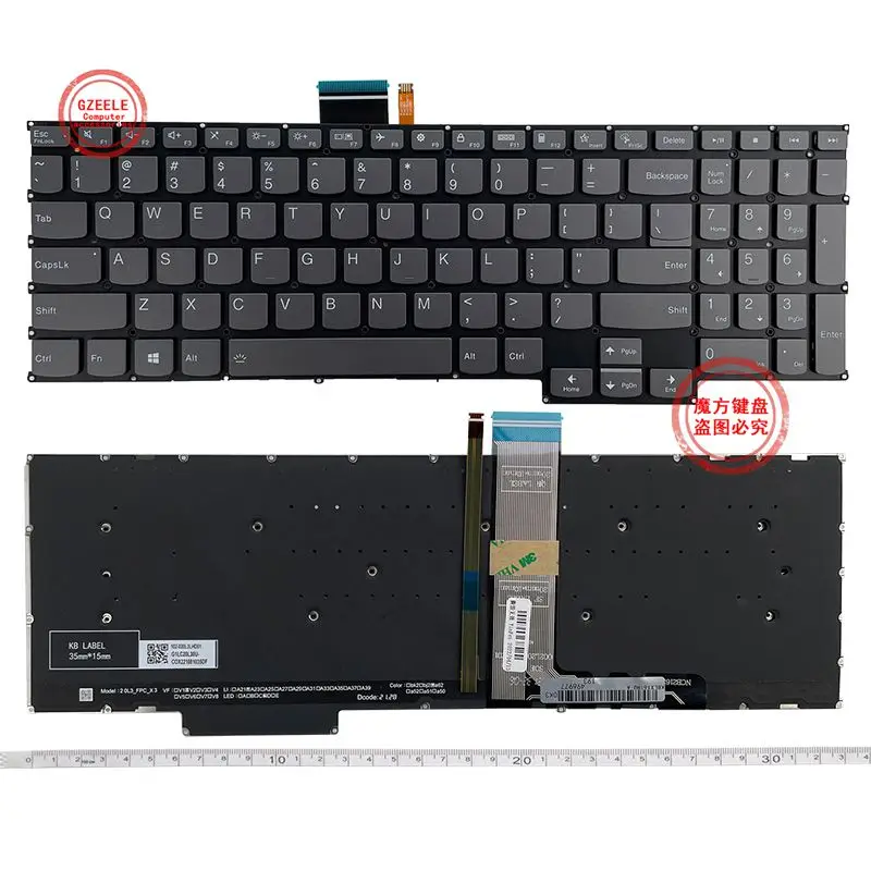 

US New English Laptop Keyboard For Lenovo XiaoXin pro 16IHU 2021 pro16 XiaoXin PRO 16ach 2021