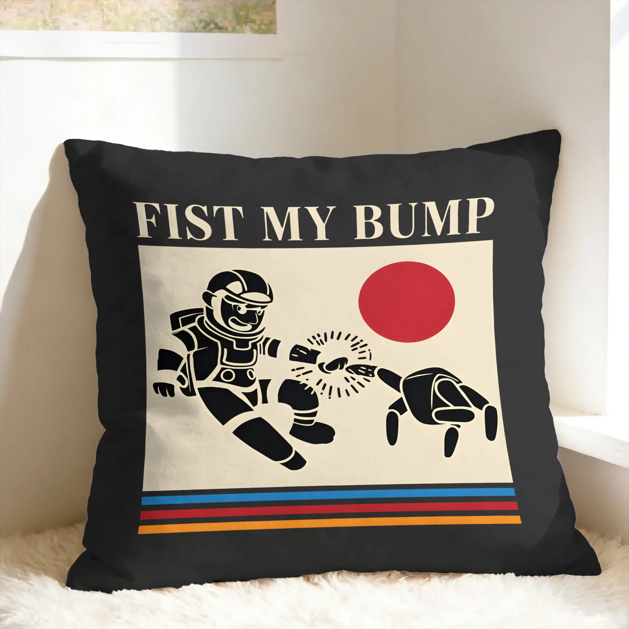 P-Project Hail Mary fist my bump Pillow Case  Comfy Pillow Cover For Couch Sofa Bedroom Fashion Cushion Cover