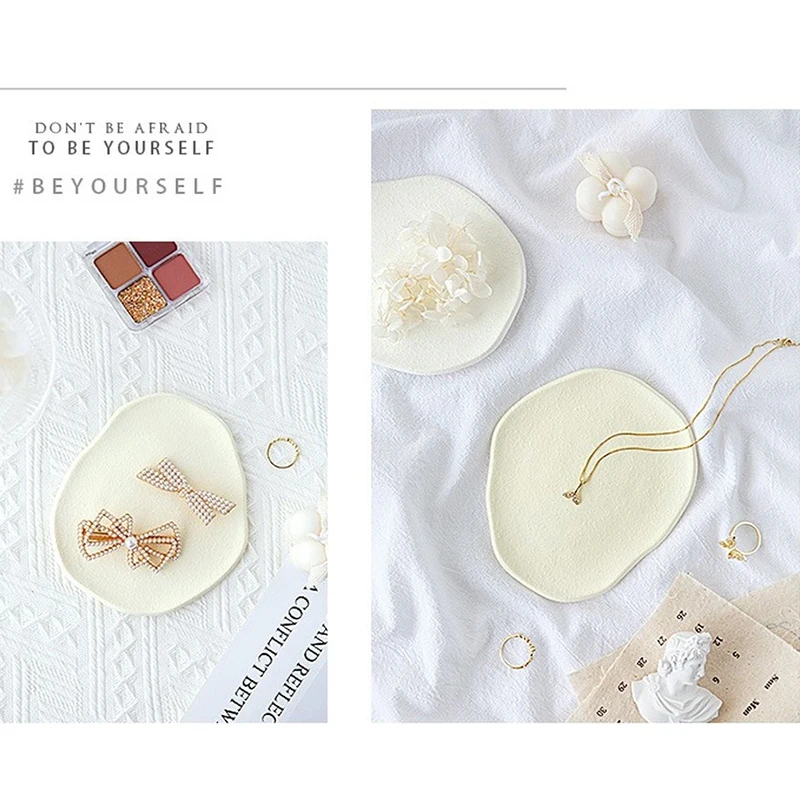 INS gioielli cosmetici Nail Art vassoio portaoggetti irregolare puntelli fotografia puntelli foto piastra