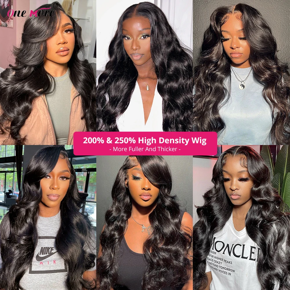 Glueless Body Wave Lace Front Wig 13x4 Full Frontal wig  Pre Plucked Lace Front Human Hair Wigs 180 Density Christmas Sale