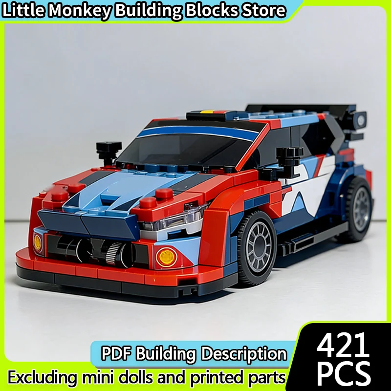 

Speed Racing Car Model MOC Building Bricks Hybrid Rally Racing Car Modular Technology Children Holiday Gifts Assemble Toys Suit