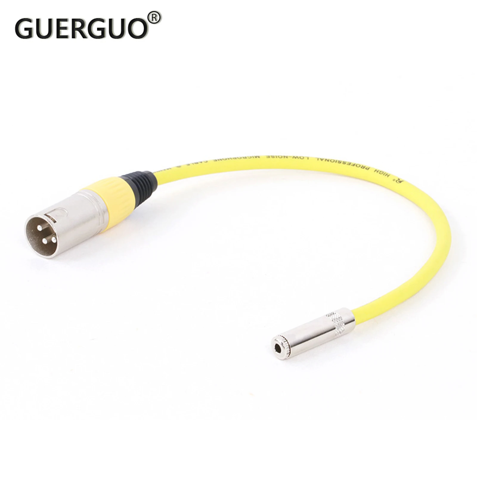 GuerGuo 3 5 mm (1/8) Mini Jack do XLR Kabel żeński do męskiego Profesjonalny kabel audio Mikrofon Głośnik Konsole dźwiękowe Wzmacniacz