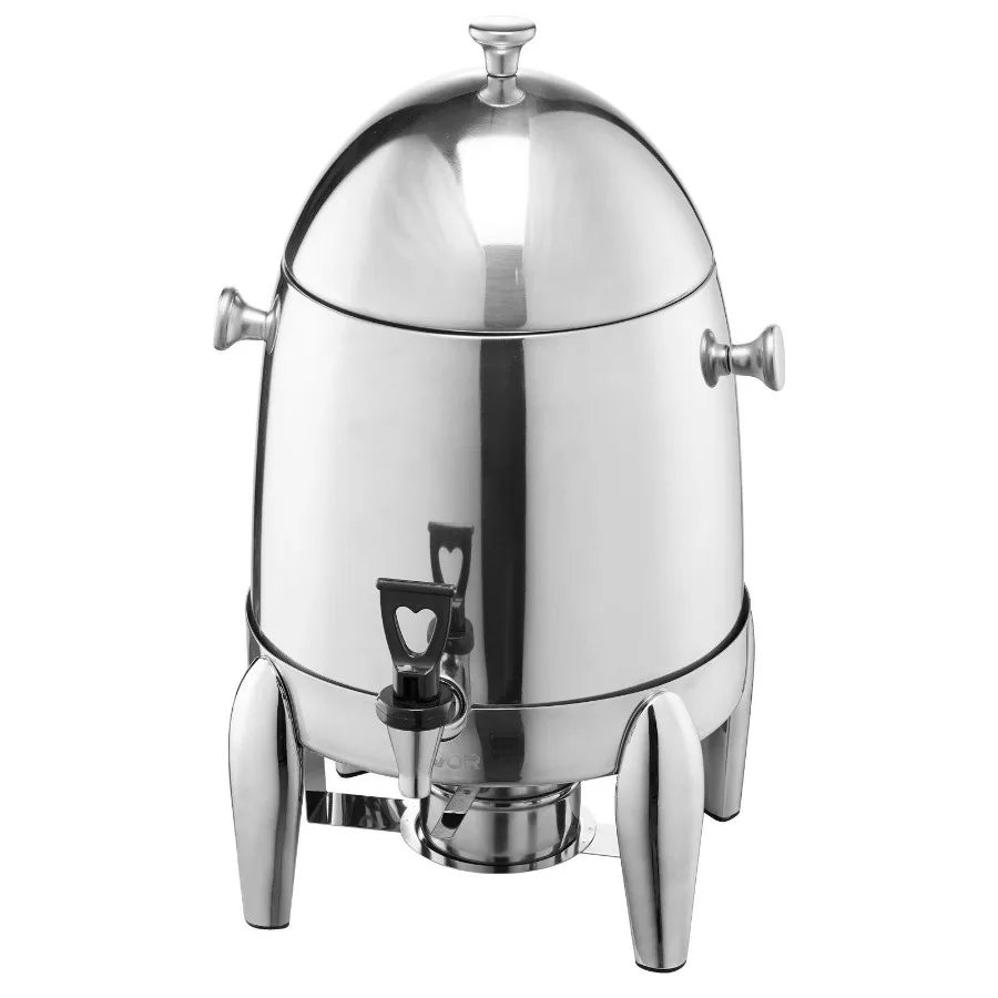 

Stainless Steel Hot Tea Cold Drink Dispenser 2.7 Gal Beverage Dispenser