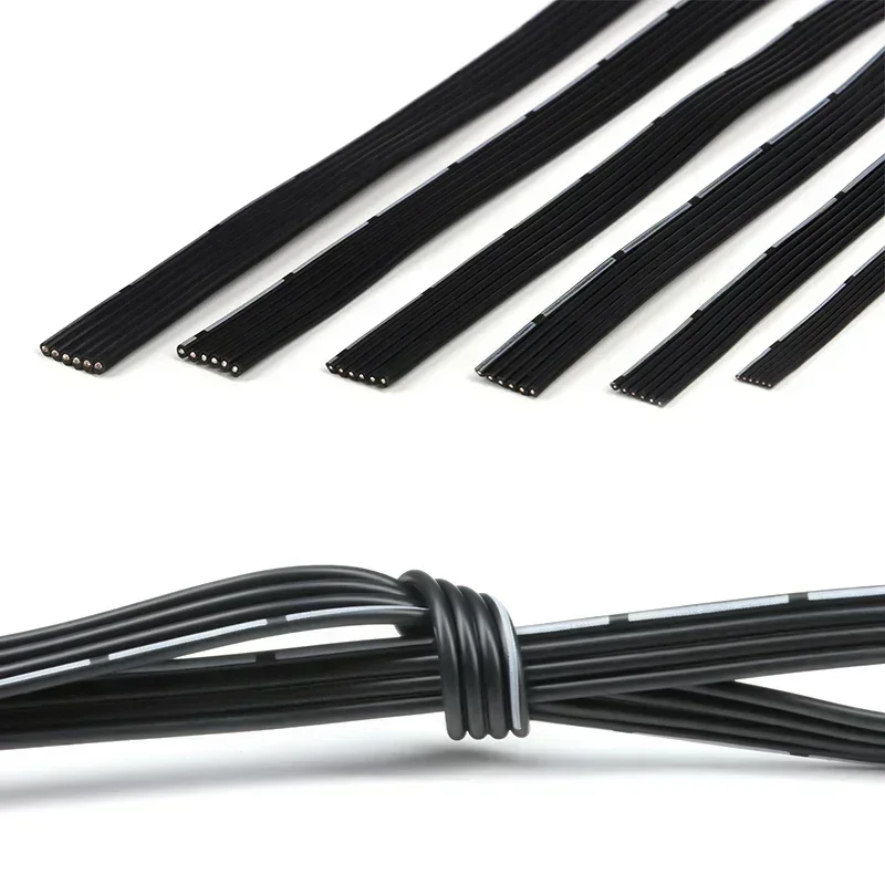 Super Soft Silicone Wire 2P 4P 5P 6P 8P 10P 14P Multi-core Parallel 30 28 26 24 22 20AWG High Temperature Resistant Copper Cable