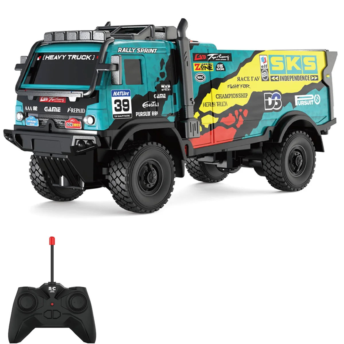 2024 New 1:18 RC Ca Illuminated Graffiti Off road Remote Control Truck Non Charged Boys and Children\'s Toy Car Festival Gift