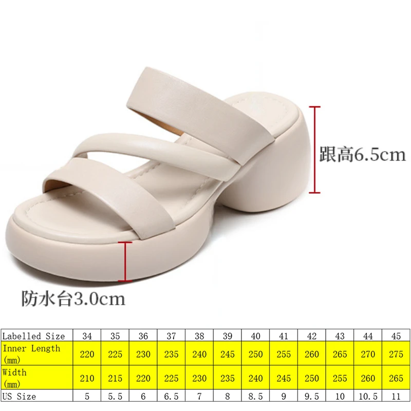 Koznoy 6.5Cm Hollow Chunky Heels Genuine Leather Rhinestone Bling Sandals Fashion Women Ethnic Peep Toe Summer Slippers Shoes