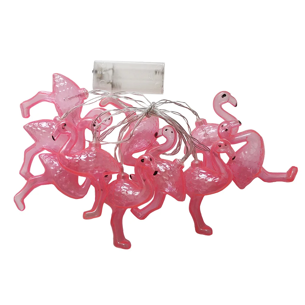 

Christmas Halloween Flamingo Lights 15M 10LEDs Flamingo String Lights Patio Garden Dorm Bedroom Wedding Party Christmas