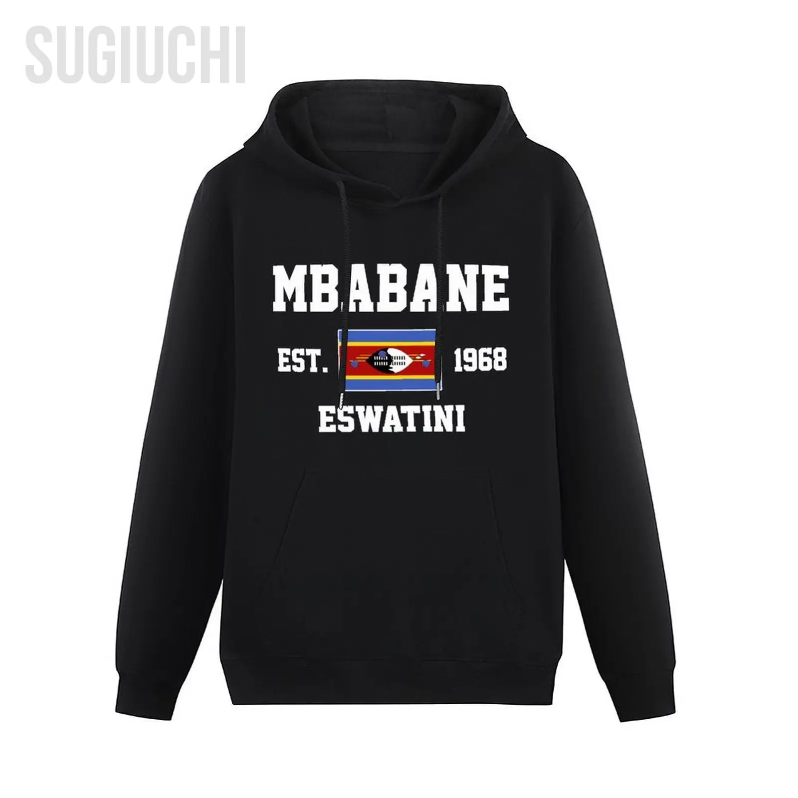 Men Women Hoodies Eswatini EST.1968 Mbabane Capital Hoodie Pullover Hooded Hip Hop Sweatshirt Cotton Unisex