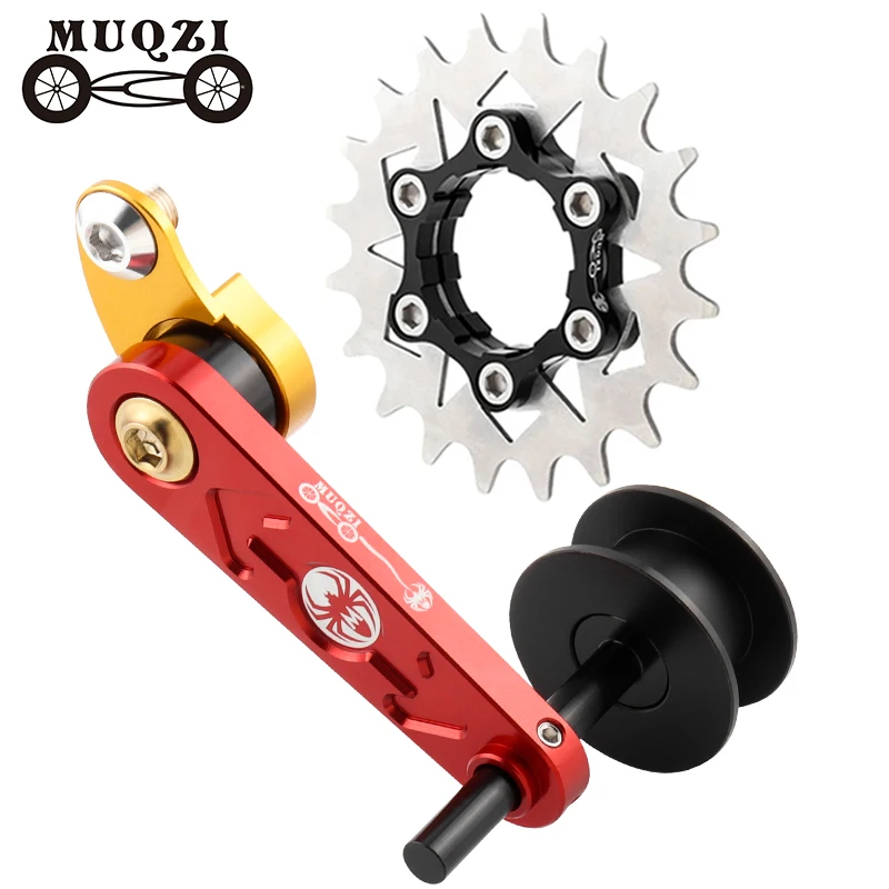 MUQZI Single Speed Cassette Kit MTB Road Bike Cassette Cog 1 Speed And Chain Tensioner 18T 19T 20T 21T 22T