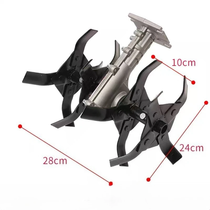 2025年式高品質ティラー除草機アタッチメント、ブラシ＆グラスカッター芝刈り機部品＆アクセサリー用除草ヘッド