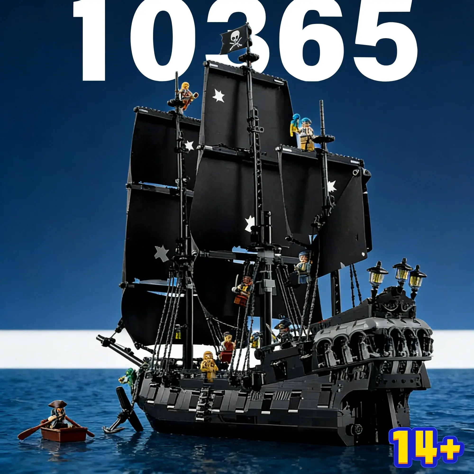 

Новый набор моделей парусников из серии «Пираты Карибского моря» 10365, подарок на Рождество, подарок на день рождения