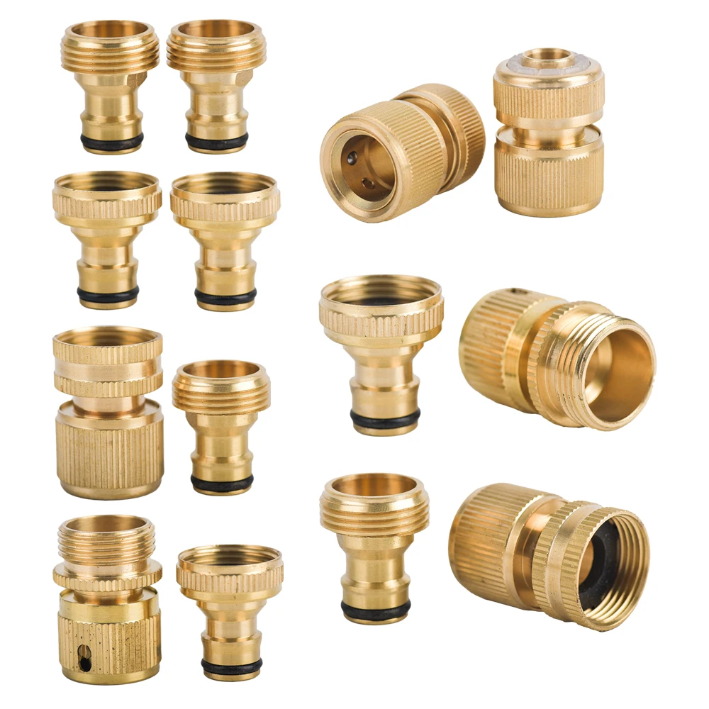 Brass Hose Quick Connector Fitting 1/2'' 5/8