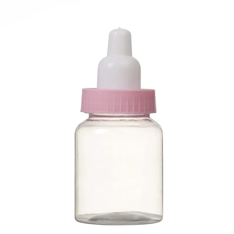 36pcs Baby Shower Favor Blue Pink Mini Milk Bottle for Girls Boy Party Gift Boxes  Halloween  Wedding Festival
