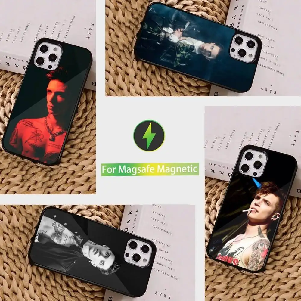 

Чехол для телефона Rapper A-Andy B-Biersacks для iPhone 16,15,14,13,12,11, Pro, Max, Plus, Mini, Magsafe, магнитный чехол для беспроводной зарядки