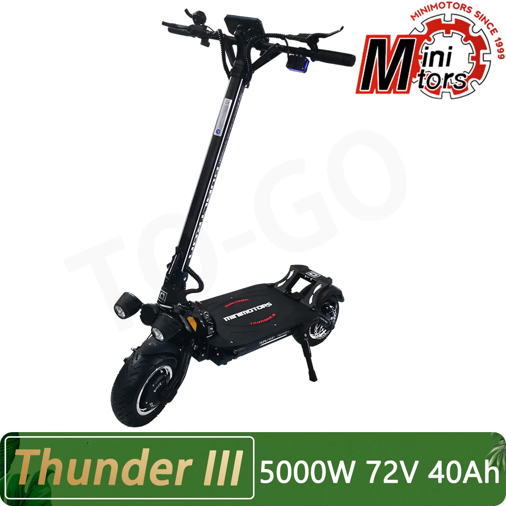 DUALTRON THUNDER Ⅲ Electric Scooter 2500W*2 72V 40AH DualMotor 11inch Tire Minimotors EY4 Display IPX7 Thunder 3 100Km/