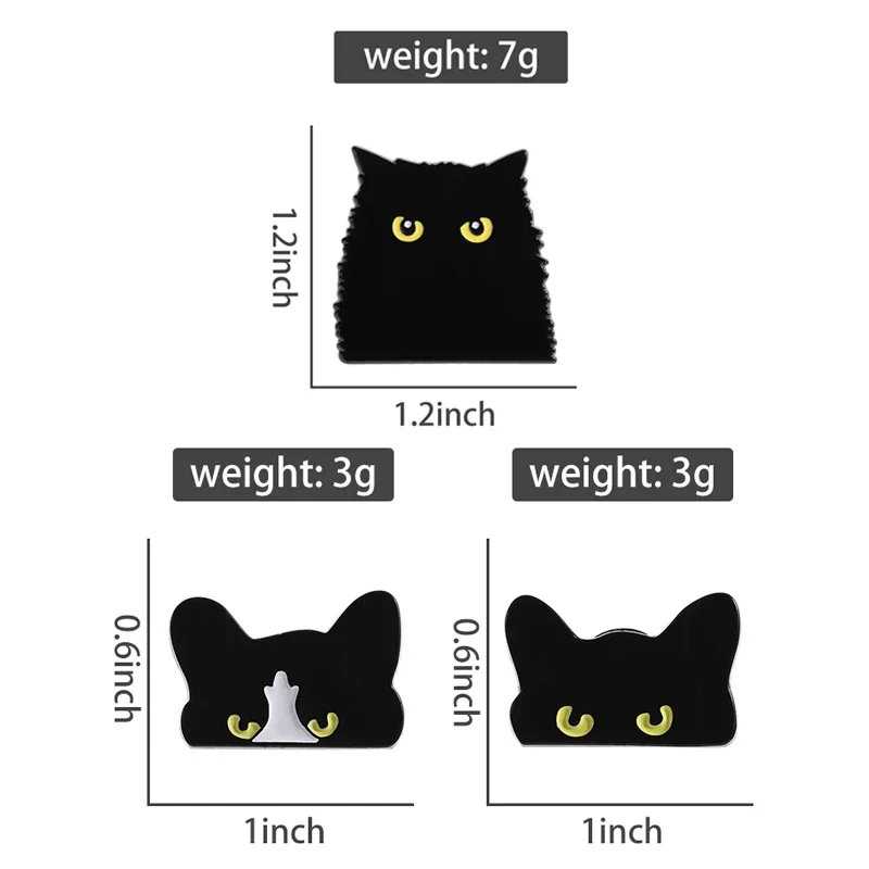 2-5Pcs/ Set Cartoon Alien Black Cat Duck Frog Enamel Pins Anime Movie Game Badge Brooches Clothes Lapel Jewelry Gift Friends