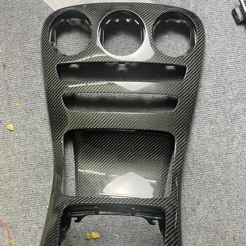 Real Carbon Fiber Center Console Gear Shift Panel Frame Replacemen  For Mercedes Benz C GLC Class W205 C260L  AMG  C260