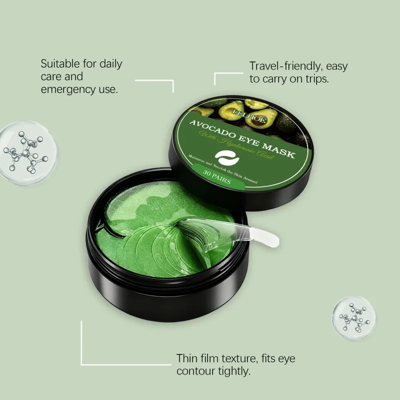 Avocado Golden Collagen Eye Mask Anti Dark Circles Eye Bags Moisturizing Anti Wrinkle Eye Patches Skin Care Products