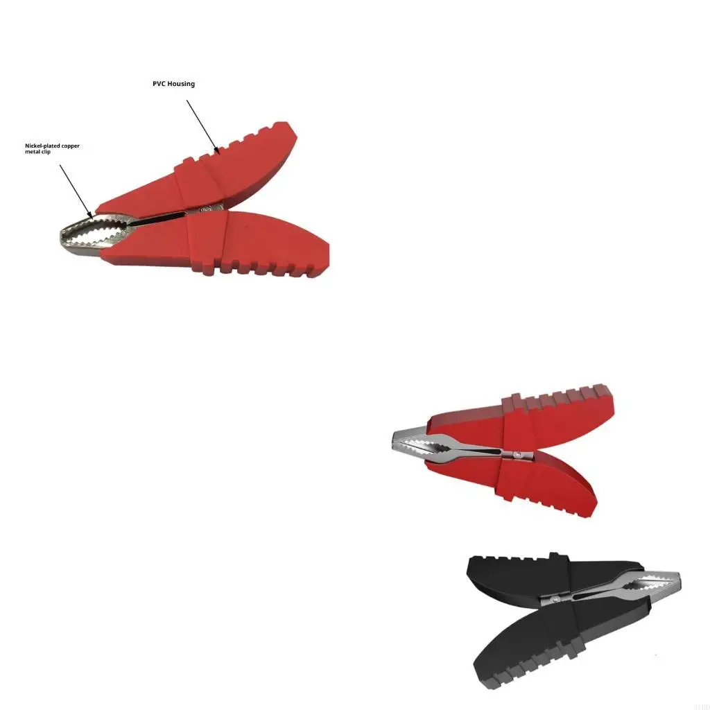 

2Pcs Electric Test Clips Clamp Full Protective Testing Clips 50A Sheathed Clips for Car Auto Vehicle