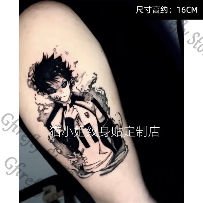 

BLUE LOCK Imprinting Tattoo Sticker Colleagues Anime Ambitus Transfer Tattoos Tags Isagi Yoichi Cosplay Waterproof Gift