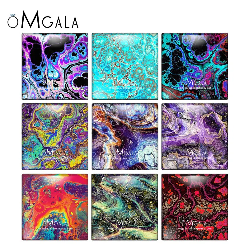 Beautiful Imitation Stone Texture Art Patterns 12mm/15mm/18mm/20mm/25mm/30mm photo glass cabochon demo flat back Making findings