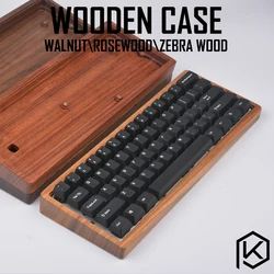 wooden case wood case walnut rosewood zebra wood with wood wrist high quality free shipping for gh60 xd64 poker 2 60%