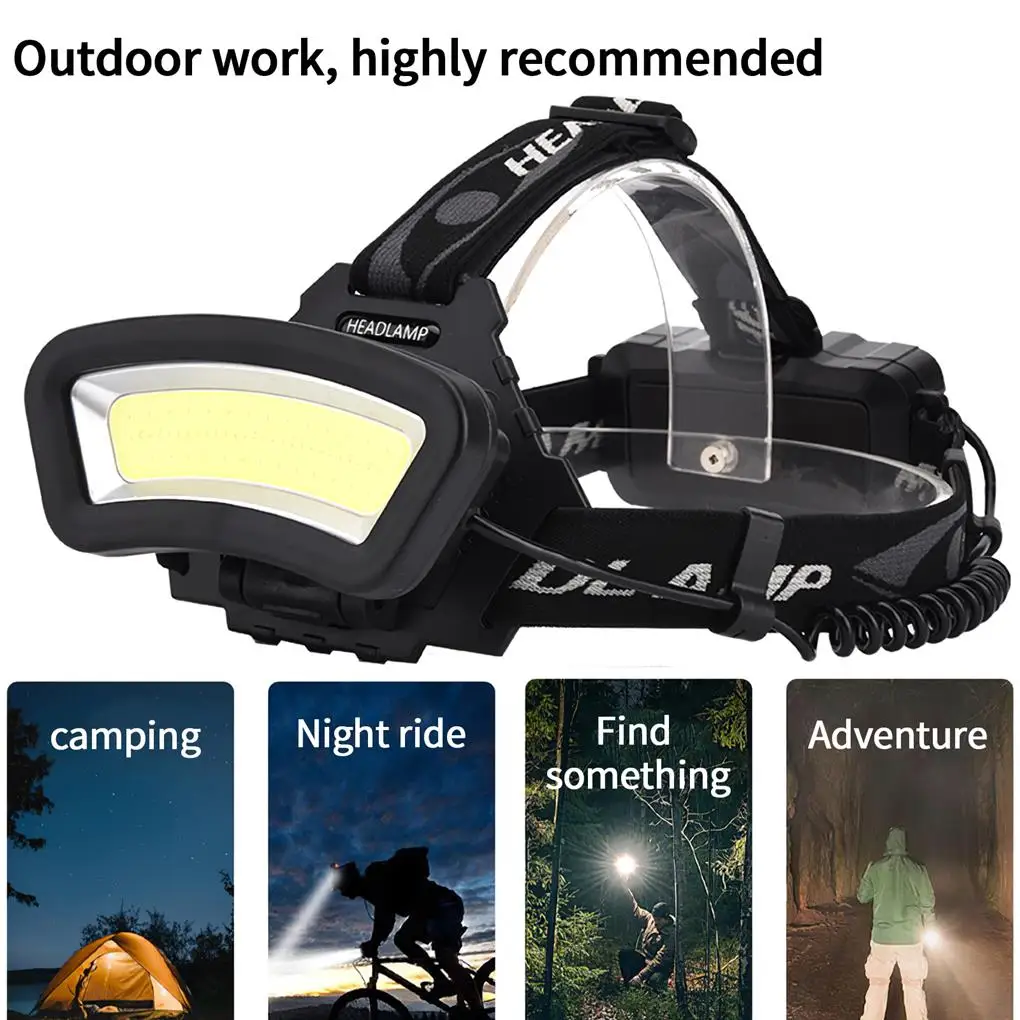 Head Lamp Floodlight Hiking Equipment Two-light Sources Front Light