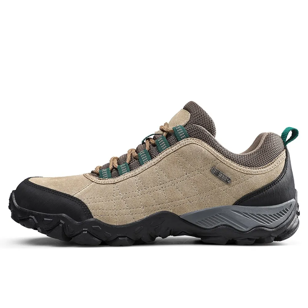 HUMTTO-zapatos de senderismo de diseñador de lujo para hombre, zapatillas de Trekking de escalada de invierno, zapatos de trabajo de cuero para deportes al aire libre, 110282A