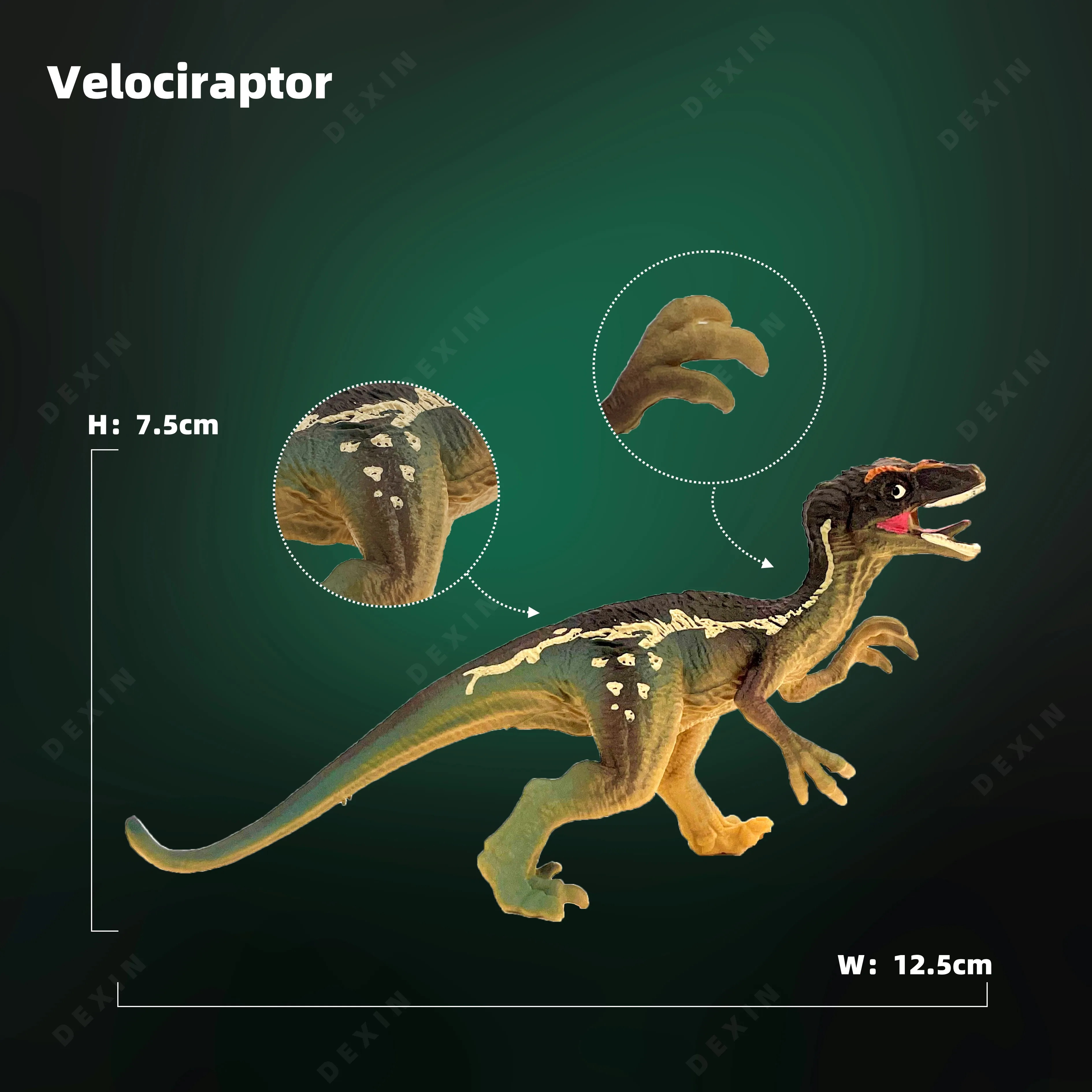 

New Jurassic Velociraptor Jurassic Park Movie Static Model Animal Decoration Collect Halloween Christmas Birthday Gift KidsToy