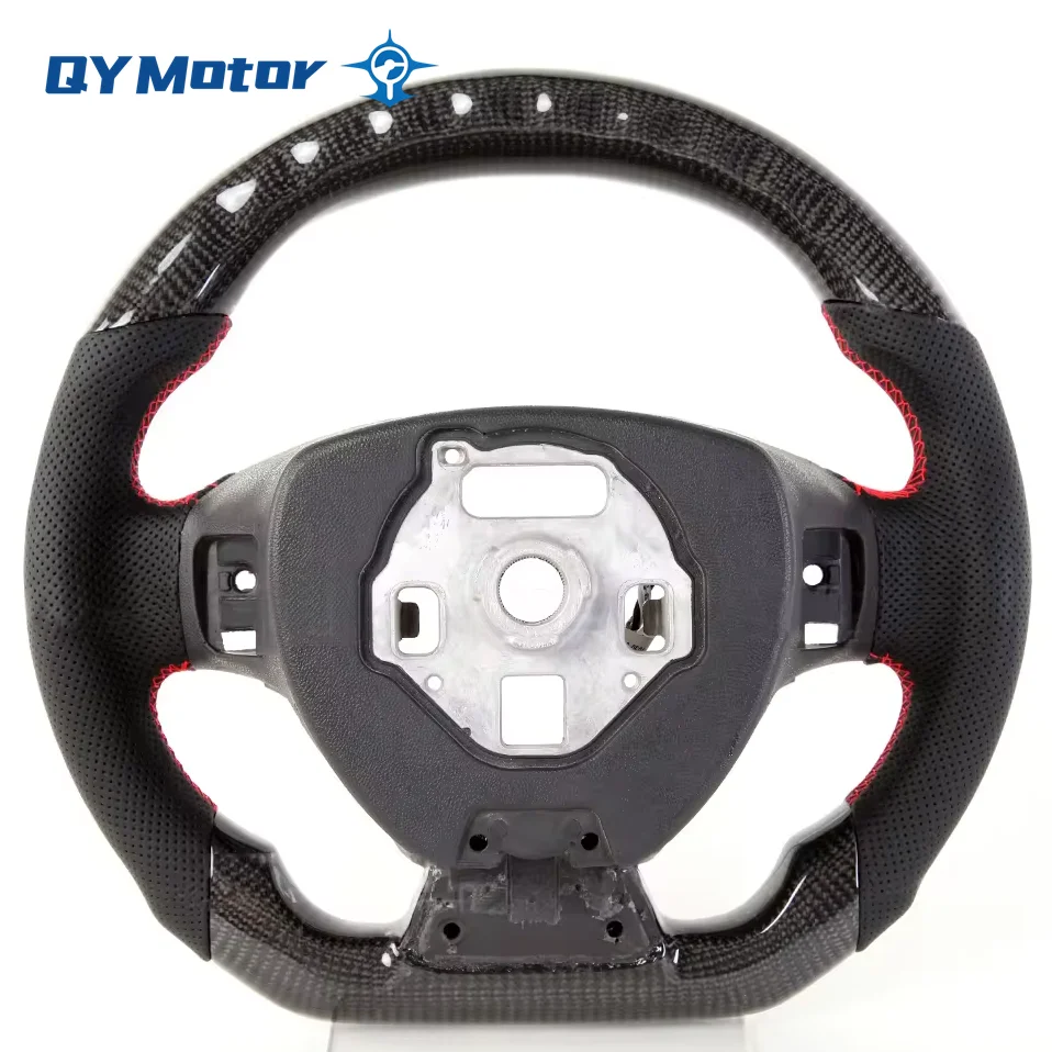 Led Display Carbon Fiber Perforated Leather Steering Wheel For Chevrolet Camaro 2016-2022 SS Sport Racing Wheel