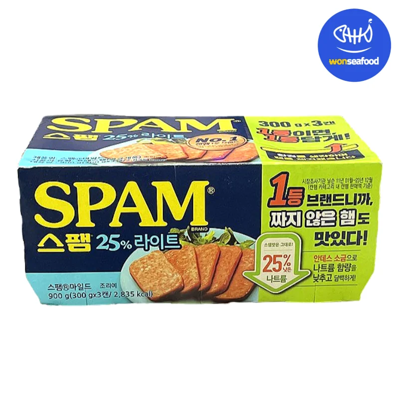 Cj Spam Light 300g X3Can / Sparm Classic Mild Ham أطباق جانبية بسيطة للطبخ والأرز المقلي
