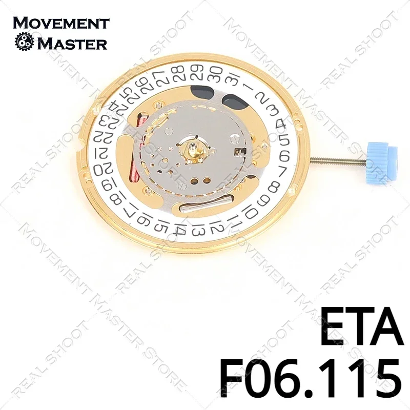 Original Swiss ETA F06.115 Replaces F06.111 Quartz Movement Date At 3 F06111 Watch Movement Replacement Parts