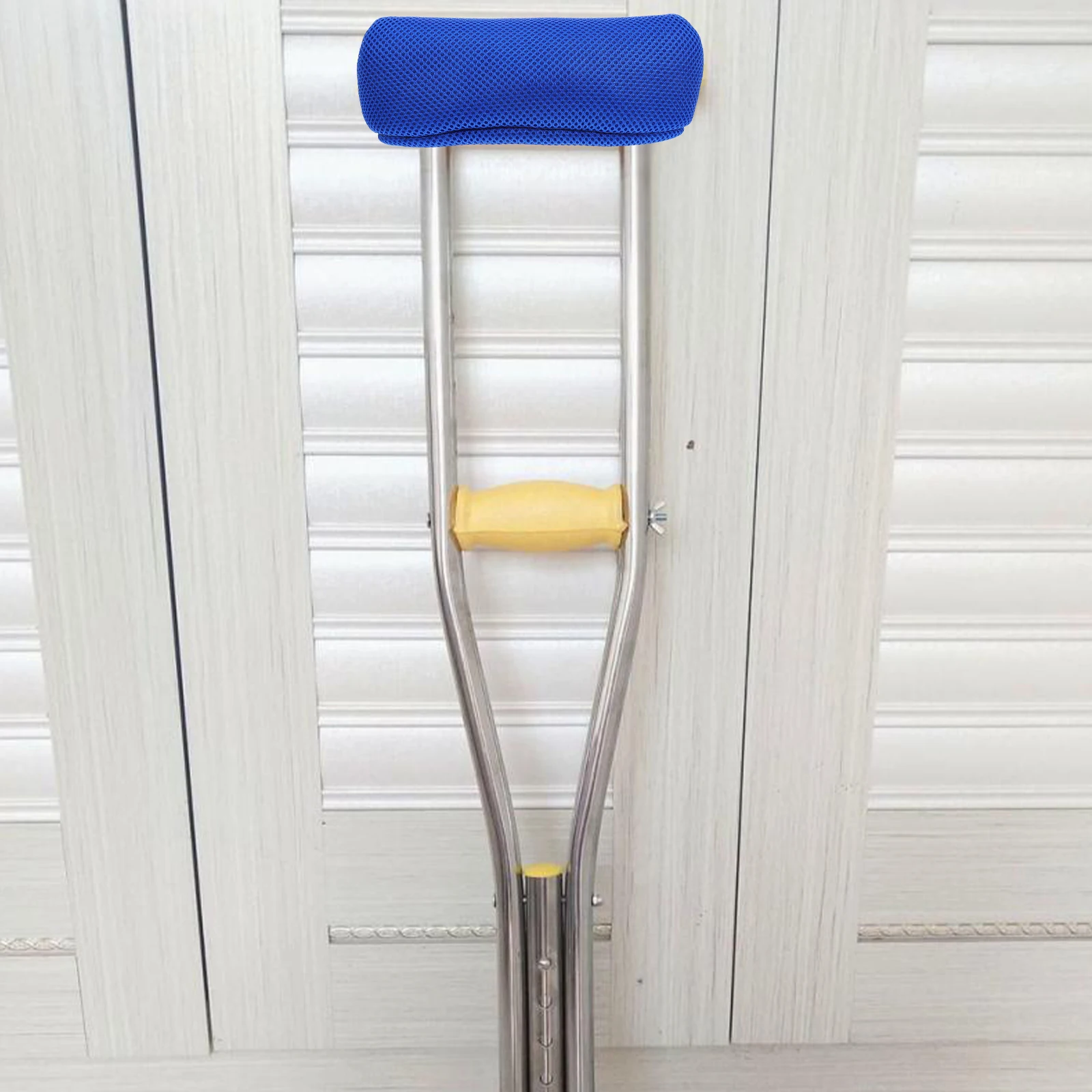 

1 пара профессиональных опорных подушечек для костылей, прочная нескользящая подушка с хлопковой губкой для костылей подмышками, простая установка