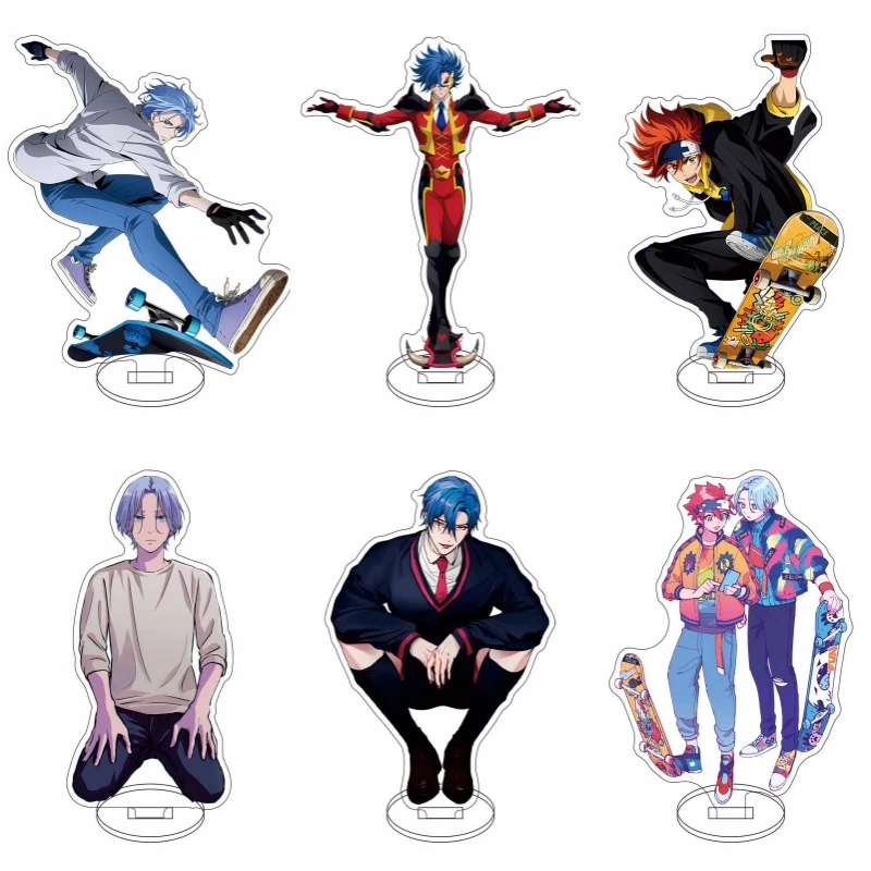 

Anime SK8 The Infinity Acrylic Stand Model Reki Kyan Langa Adam Joe Figure Cosplay Plate Holder Topper Desk Decor Plate Gifts