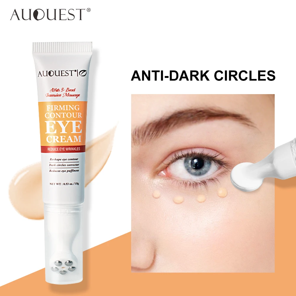 

Dark Circle Remover Eye Cream Lightening Moisturizing Serum Caffeine Peptide Bags Removal Anti Puffiness Eye Skin Care AUQUEST