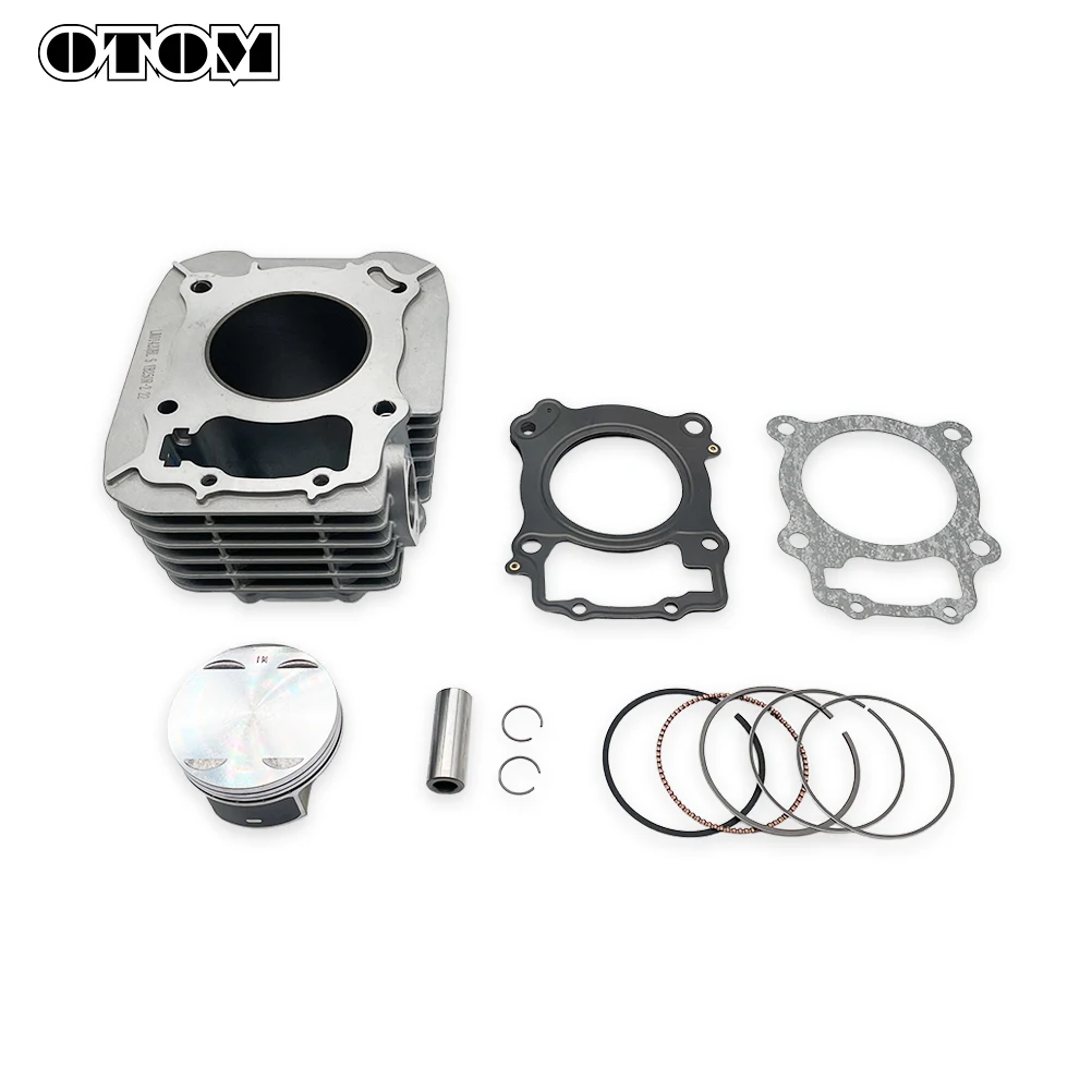 OTOM اسطوانة عدة ل LONCIN YB250R KEWS K23 أجزاء محرك الدراجة النارية 71 مللي متر اسطوانة كتلة المكبس طوقا المكبس الدائري #6