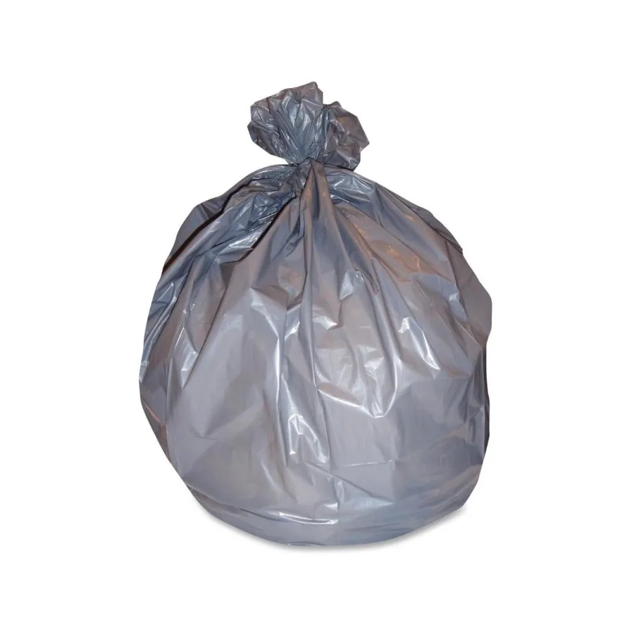 

Super Heavy Duty Gray Trash Bags 33 x 39 Inches 33 Gallon Capacity 250 Count 1.10 Mil Thickness Ideal for Household Waste Dispo
